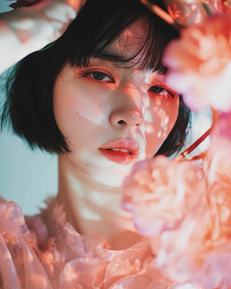 花影里的少女 — AI image by haru wagnus