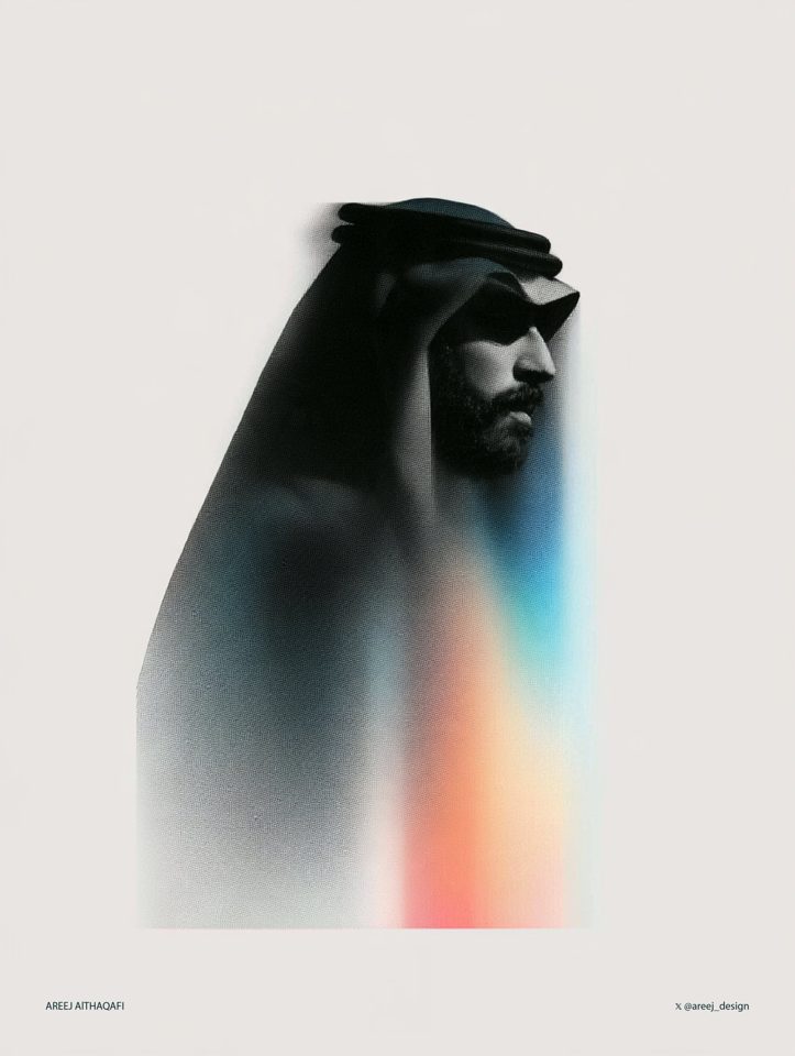 彩虹剪影 — AI image by 🇸🇦 AREEJ AlTHAQAFI