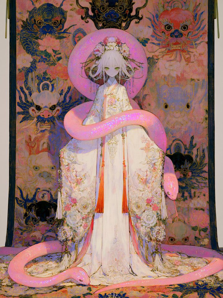 蛇与神女 — AI image by Kaski_Anna@
