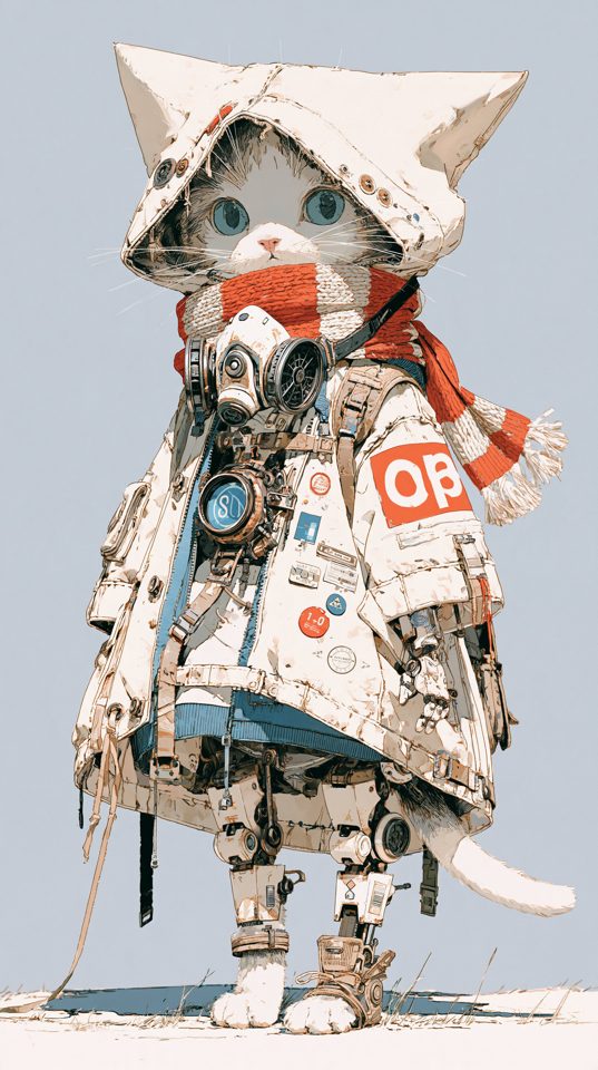 机械猫 — AI image by keshi