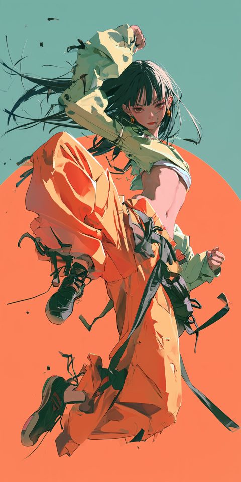 跃动的剑士 — AI image by Kōda