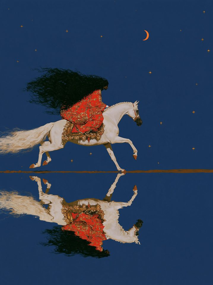 夜色倒影骑行 — AI image by unseen