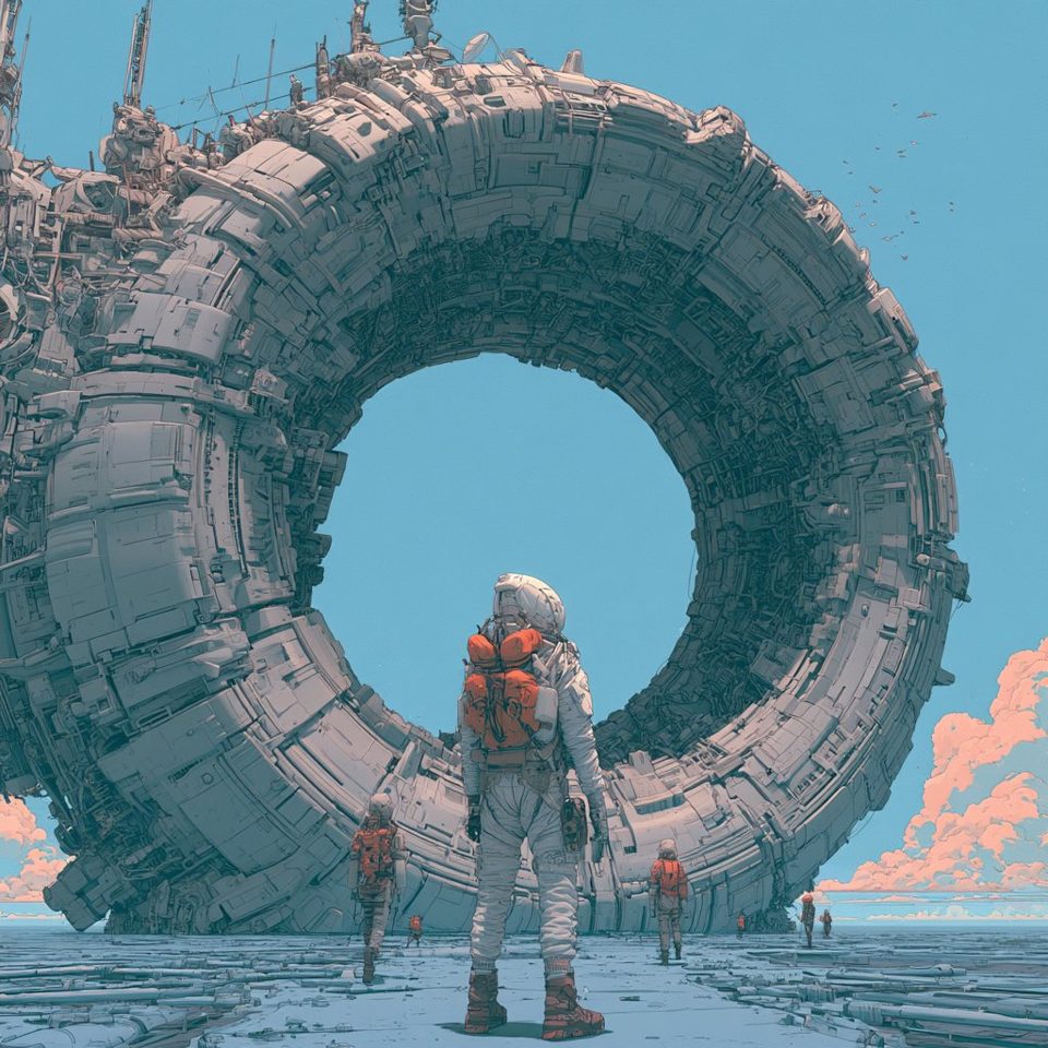 莫比斯风科幻 — AI image by OscarAI