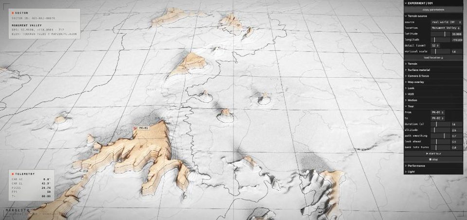 等高线大地 — AI-coded work by Zsolt Kacso