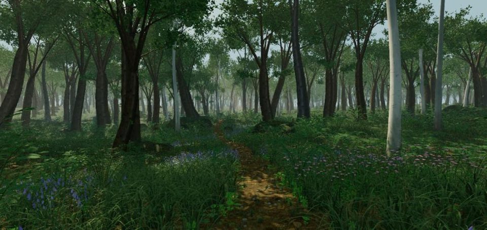 苍翠之林 — AI-coded work by Leon Lin