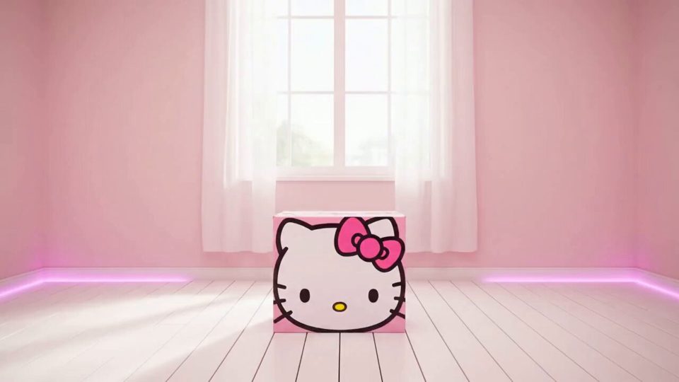 Hello Kitty 房间爆炸 — AI video by Justine Moore