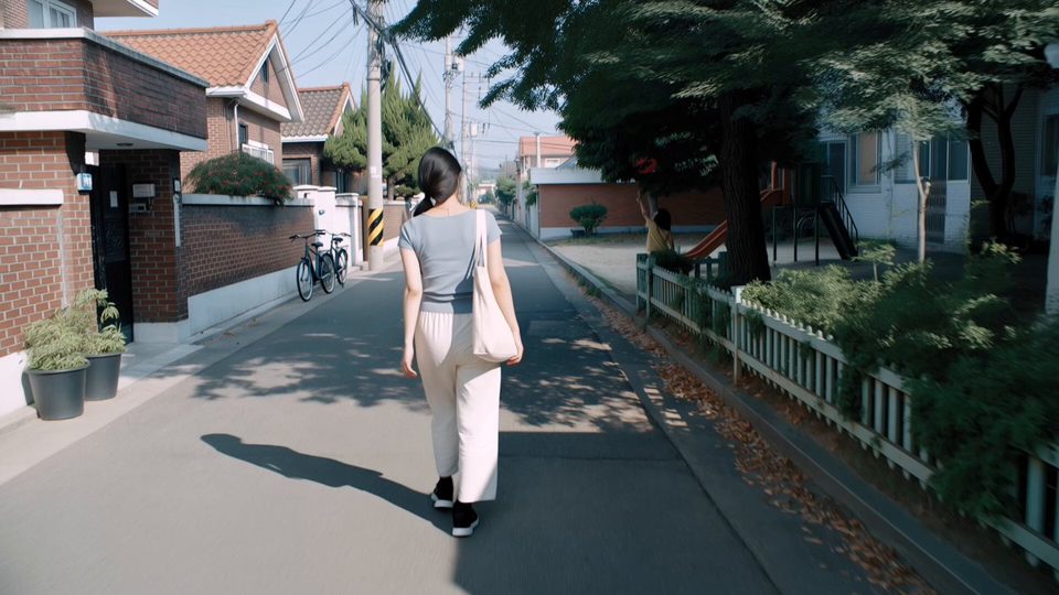 气球挂在树上 — AI video by TSUBAKI