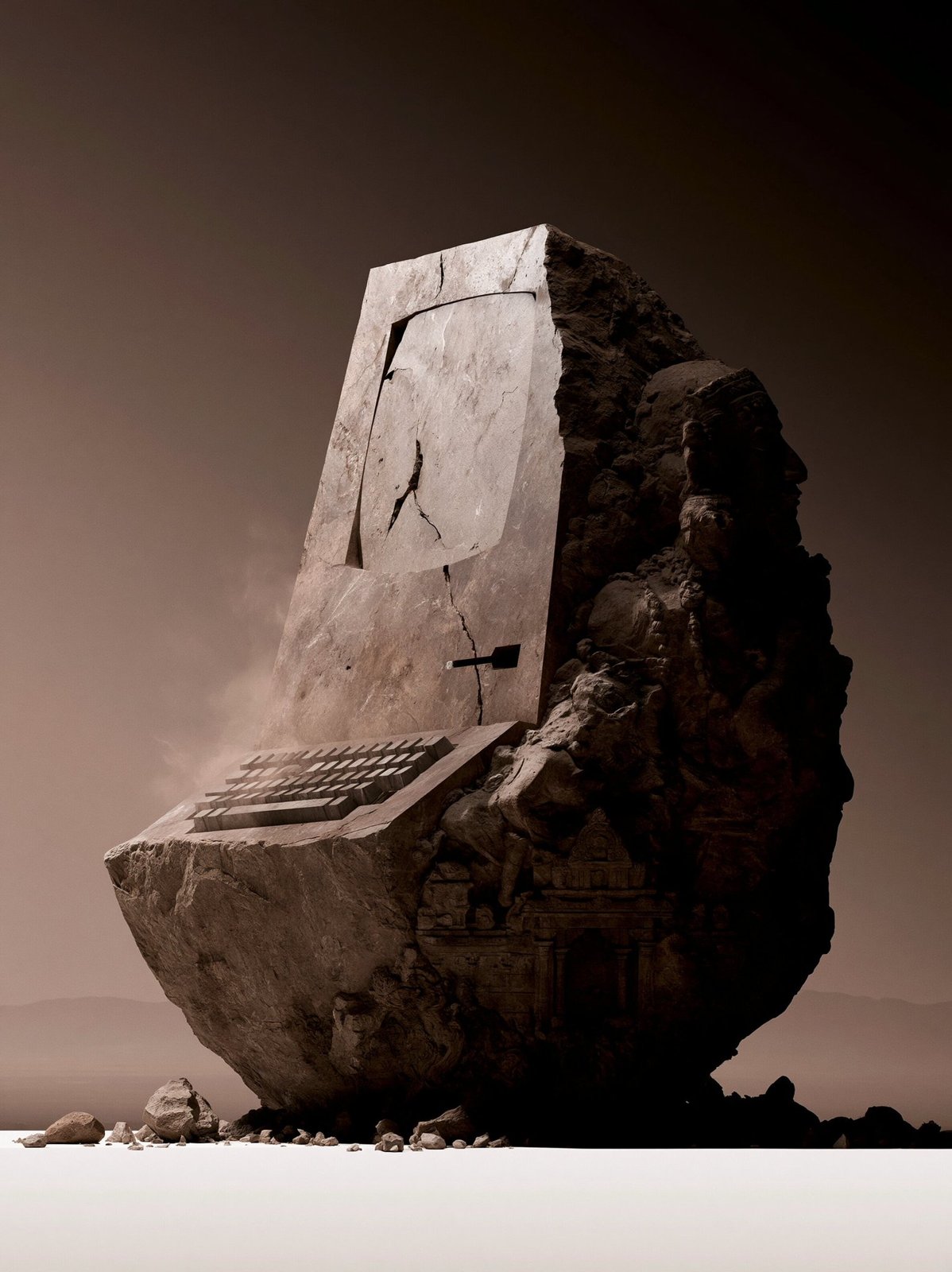 Carved Desert Monoliths — AI image 2