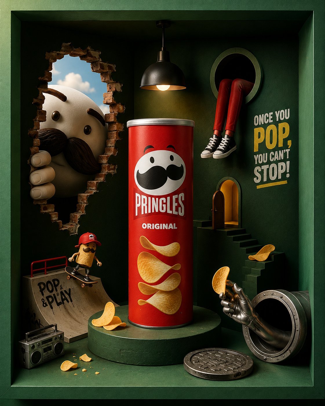 Snacks in Surreal Boxes — AI image 3