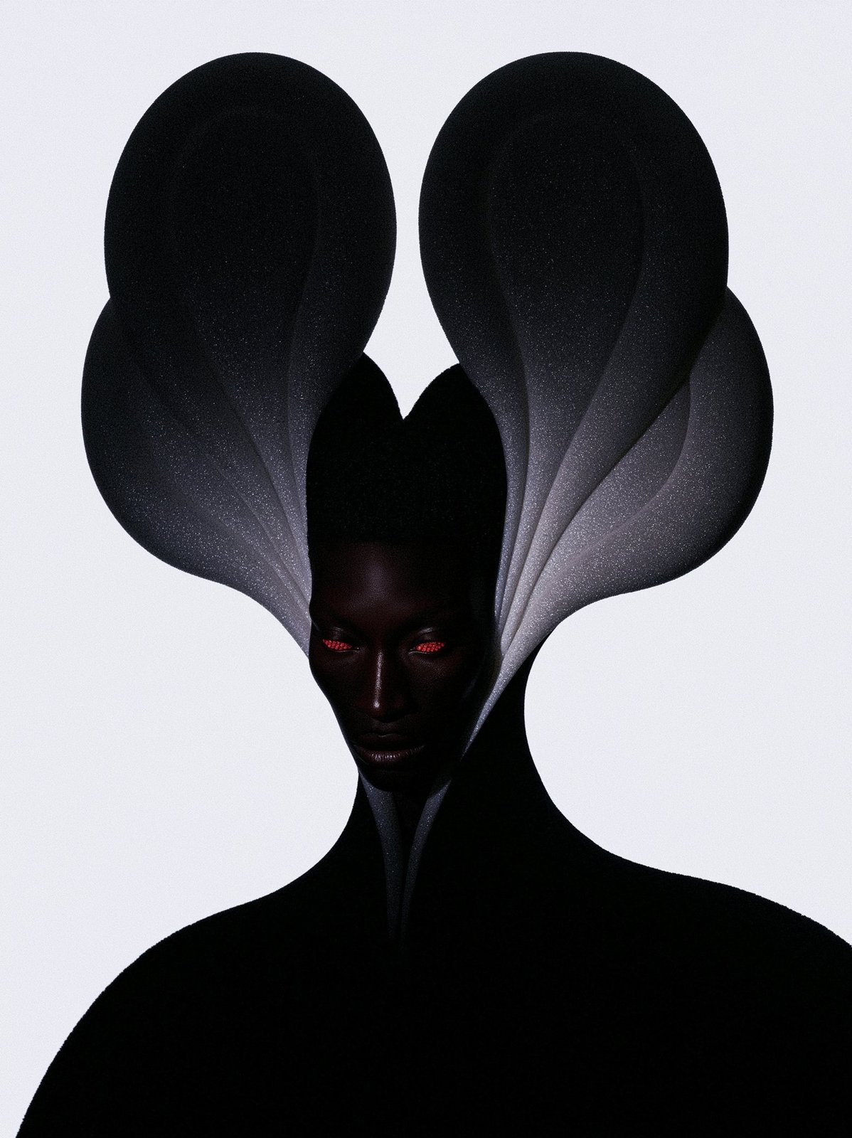 Sculptural Monochrome Portraits — AI image 3