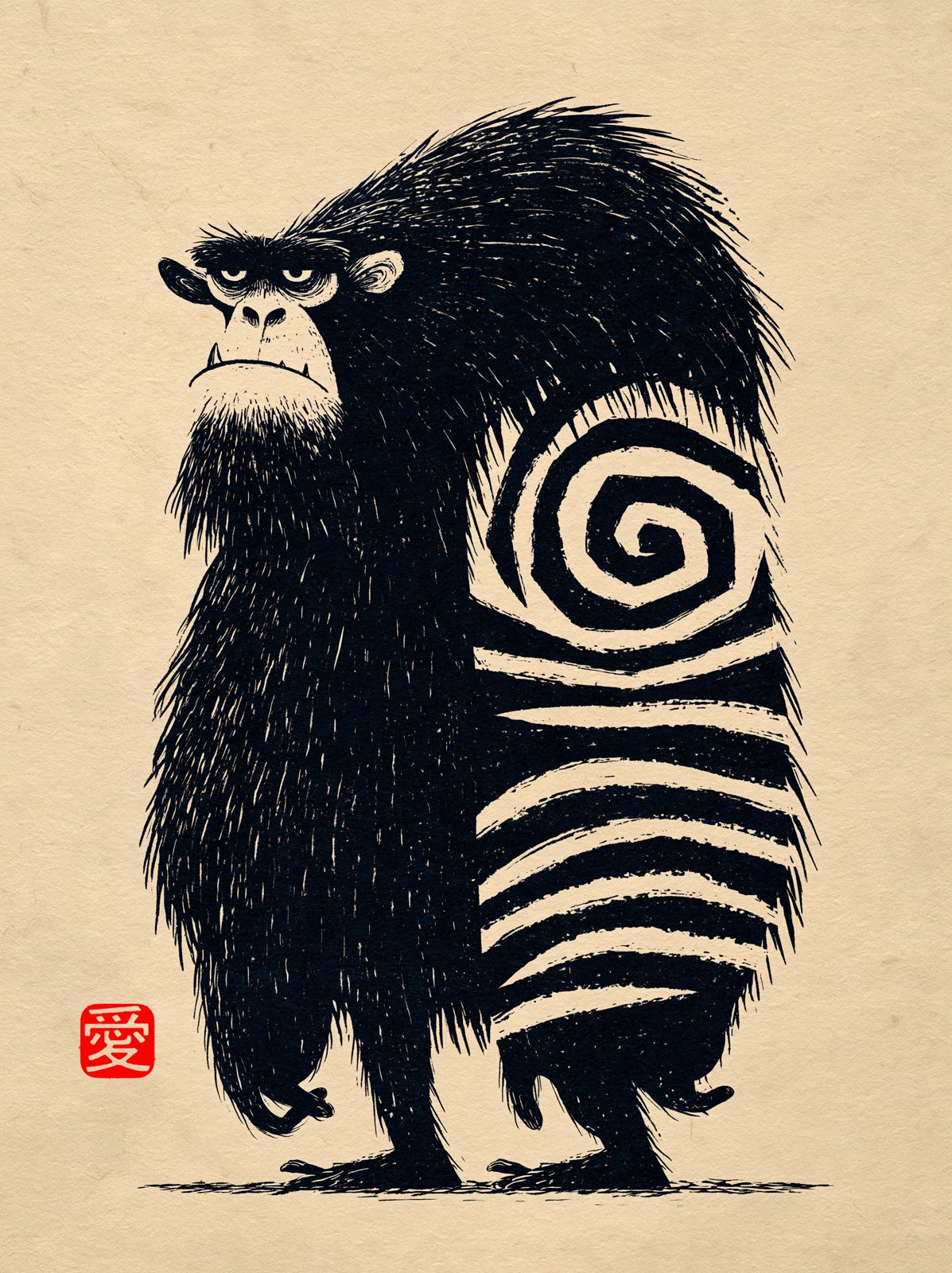 Woodcut Troll — AI image 2