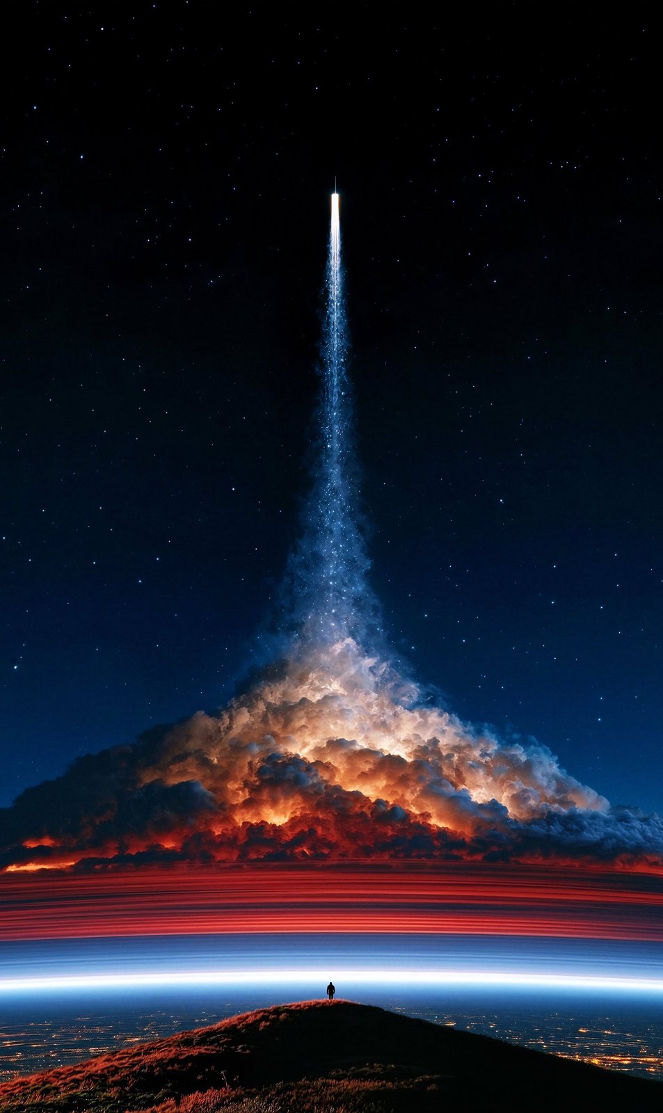 Rocket Over the Horizon — AI image 2