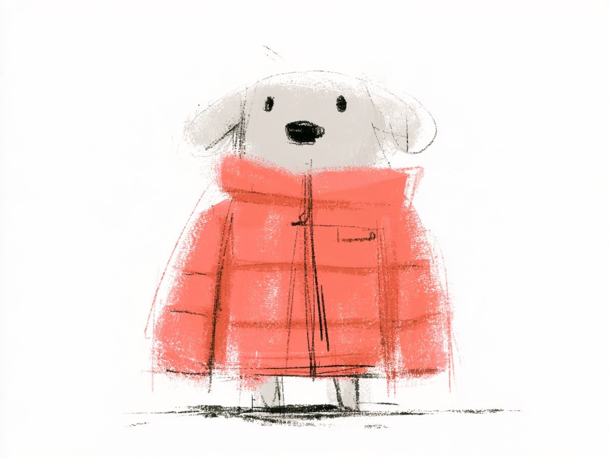 Little One in a Red Puffer — AI image 2