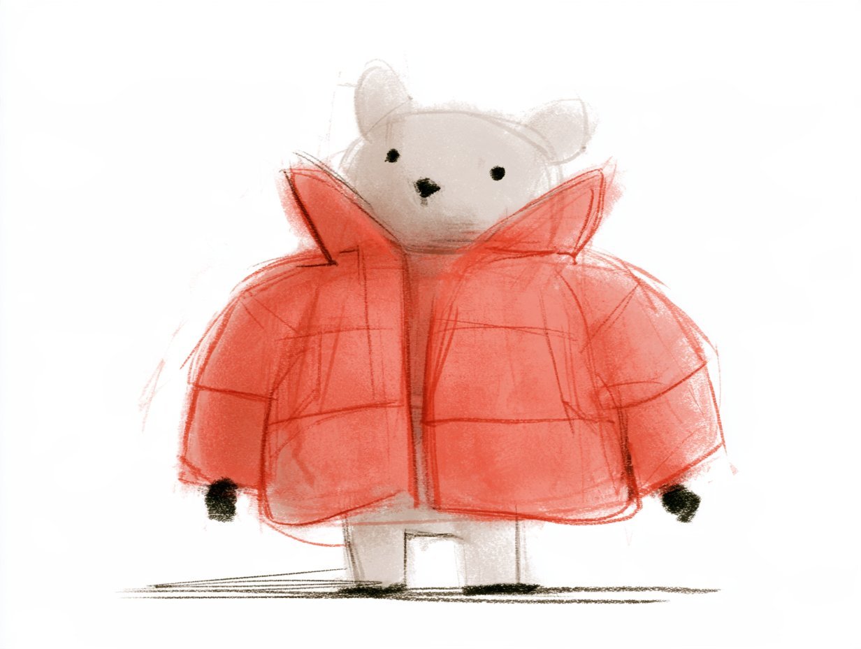 Little One in a Red Puffer — AI image 3