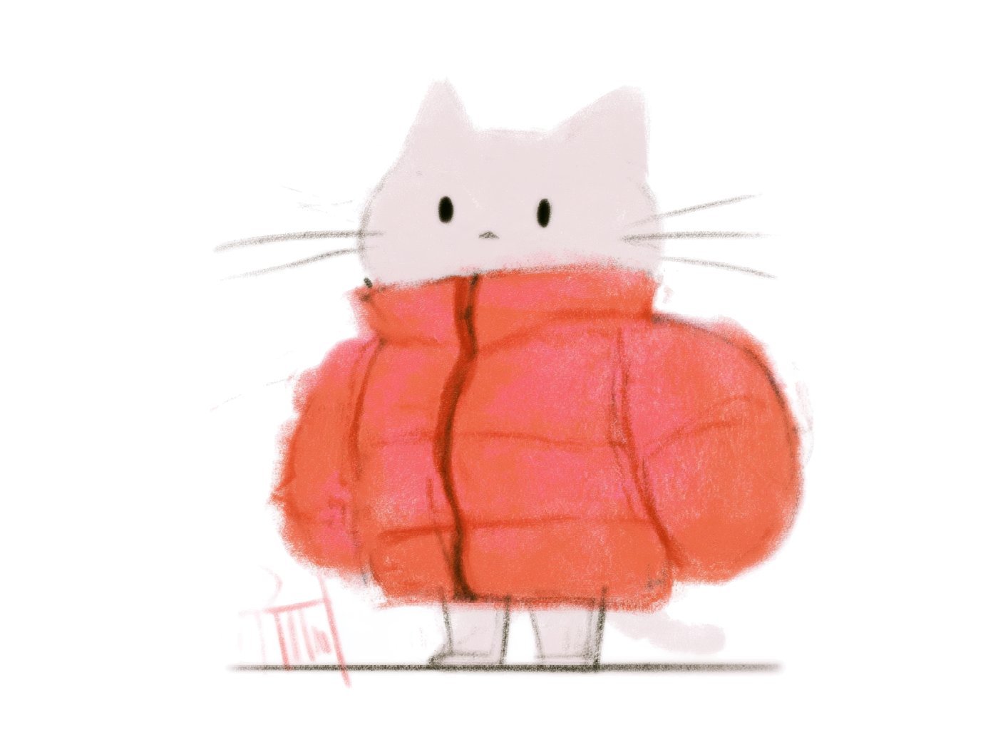 Little One in a Red Puffer — AI image 4