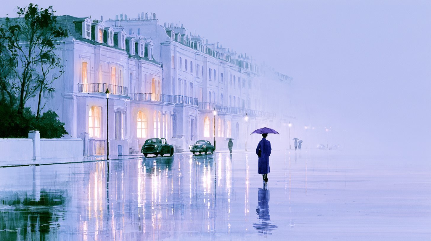 Violet Watercolour Haze — AI image 2