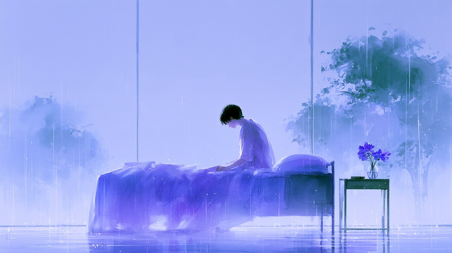 Violet Watercolour Haze — AI image 3