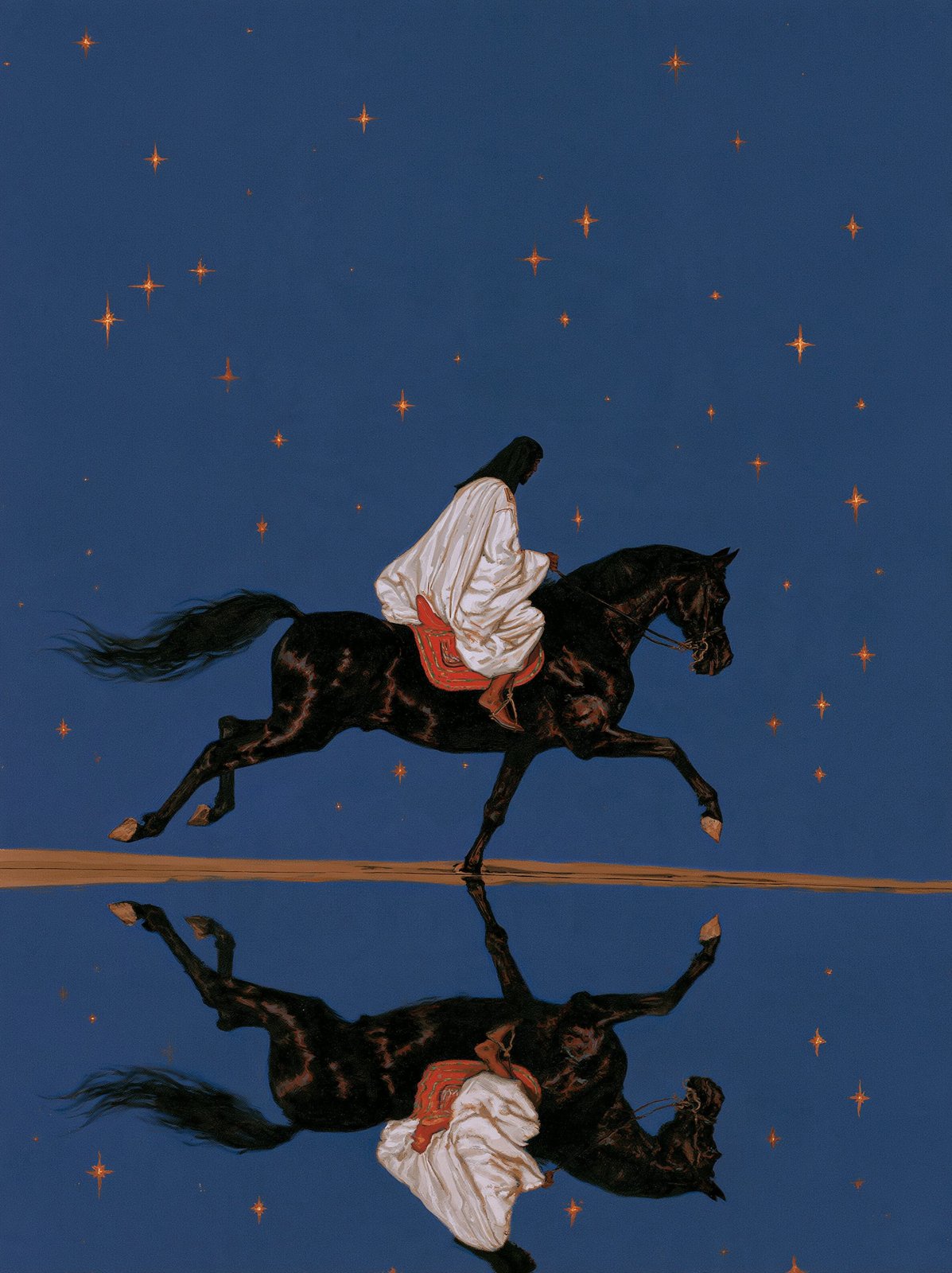 夜色倒影骑行 — AI image 3